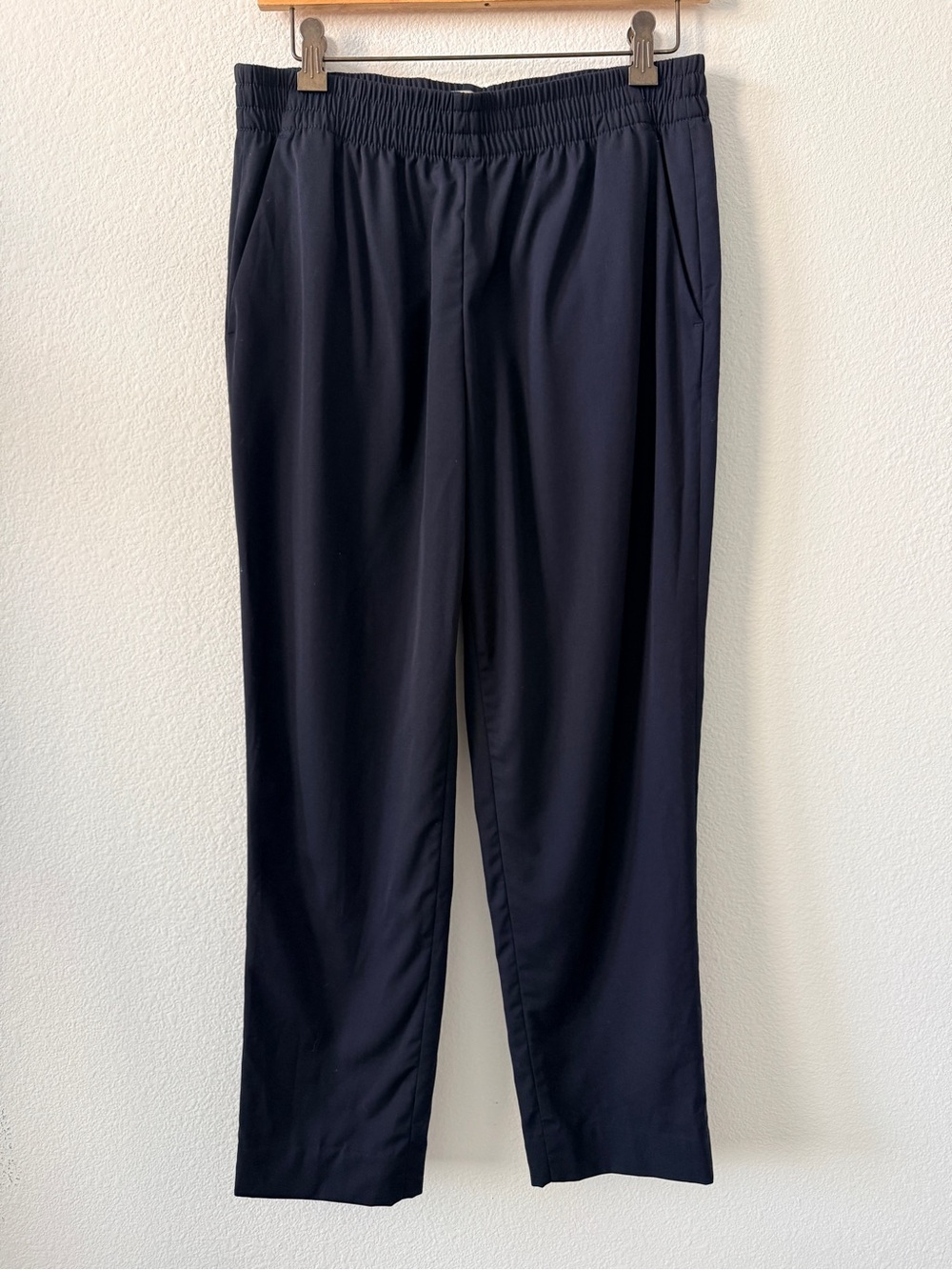 Everlane Wool GoWeave Easy Cropped Pant Navy Size 8